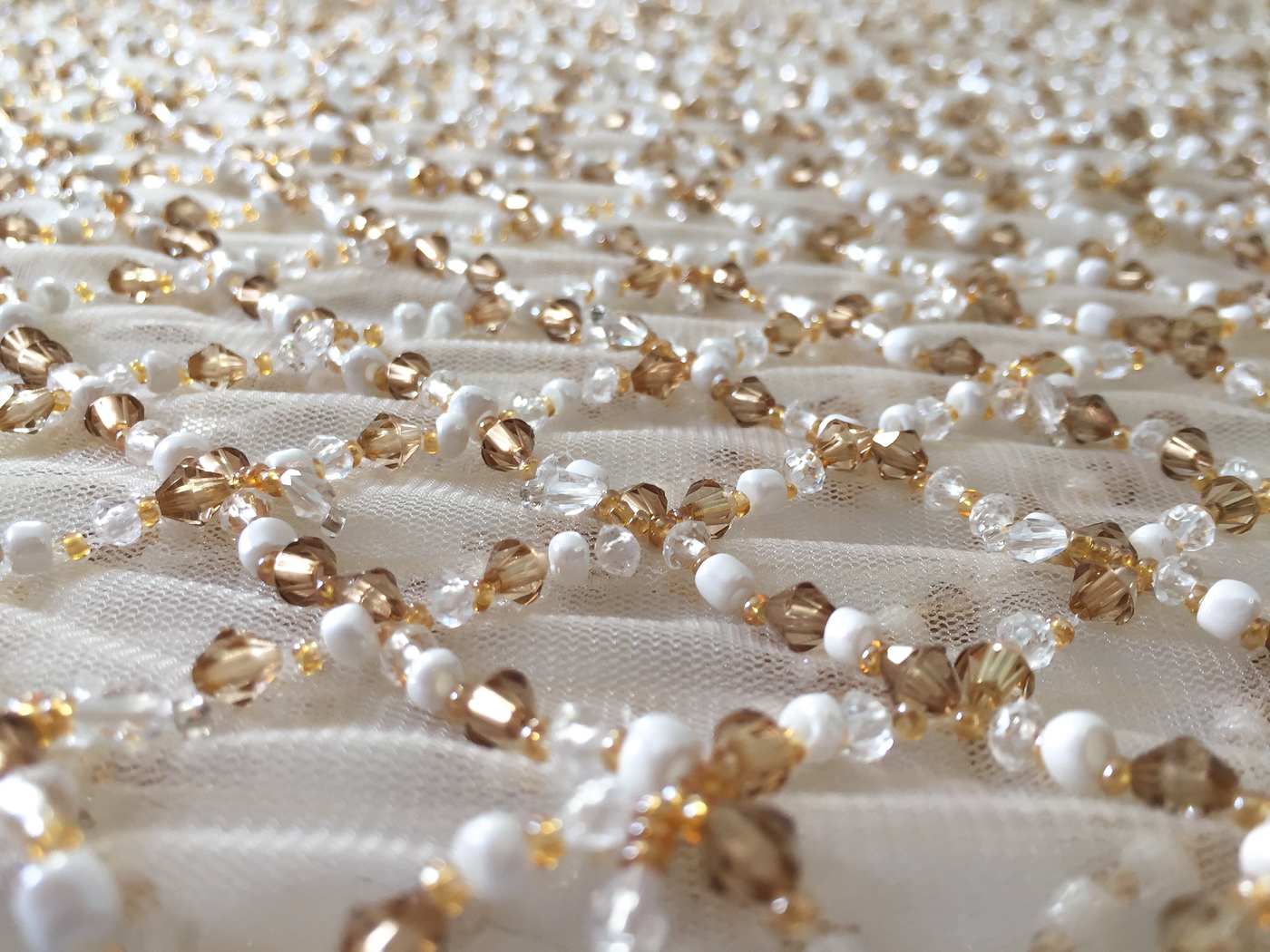 Land drop beads lace | Glam House Fabrics