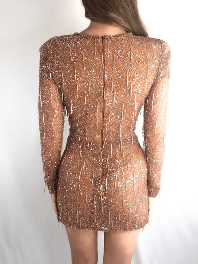 Beaded fringes Shimmer dream dress- Pre Order