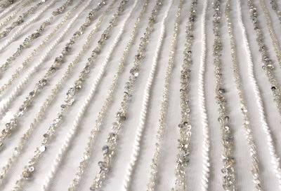 rows BRIDAL BEADED LACE  | Glam House fabrics