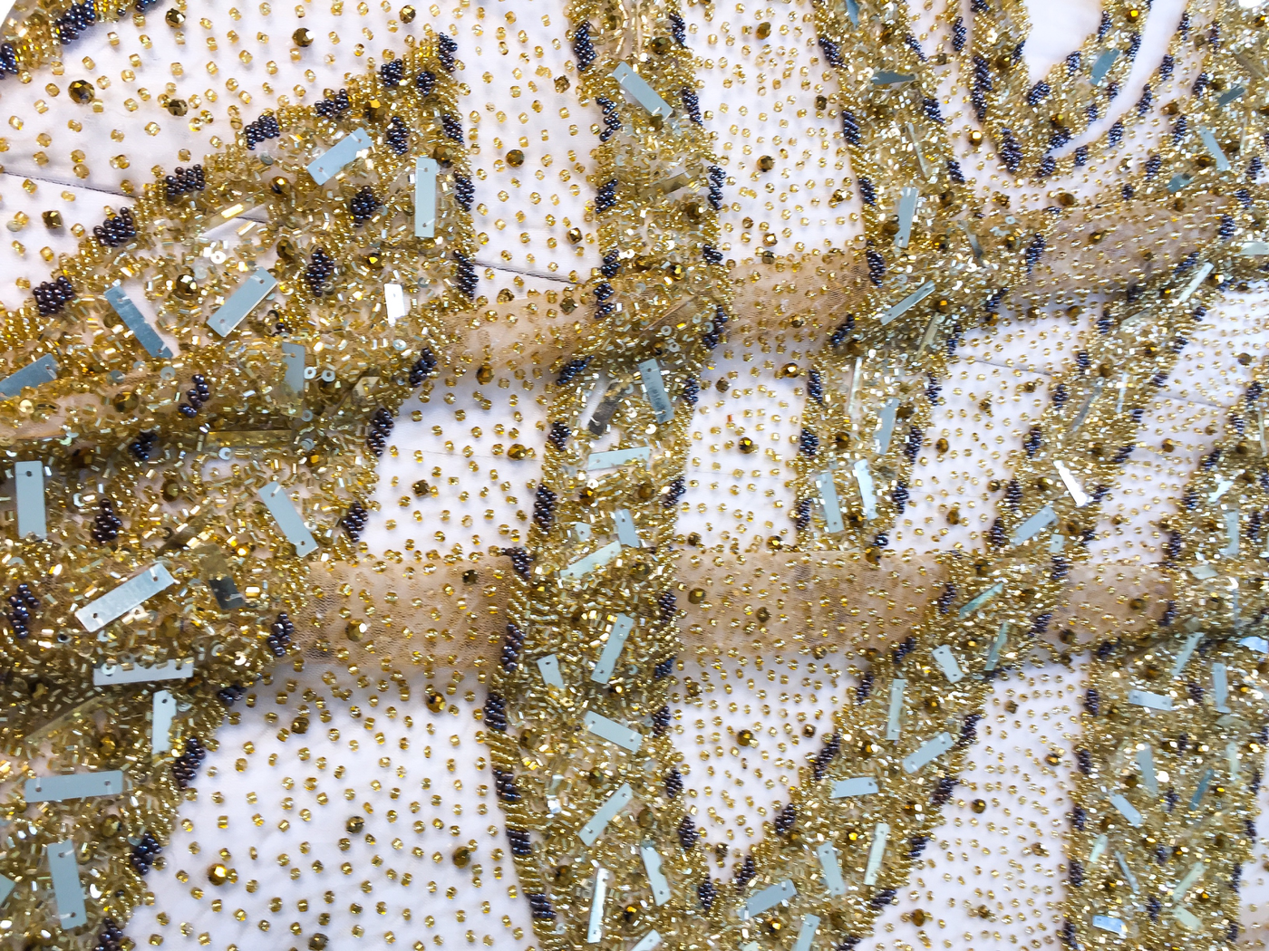 Breathtaking Golden handmade lace | Glam House Fabrics